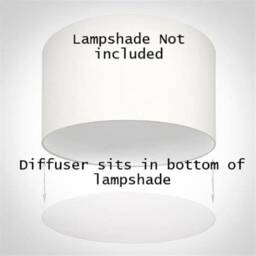 Flat Polypropylene Lampshade Diffuser, Custom Ceiling Light Shade - UK - thumbnail 3