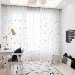 Custom Star Sheer Voile Curtain Made To Measure Children Room - thumbnail 2