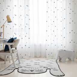 Custom Star Sheer Voile Curtain Made To Measure Children Room - thumbnail 3