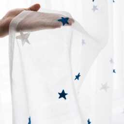 Custom Star Sheer Voile Curtain Made To Measure Children Room - thumbnail 1