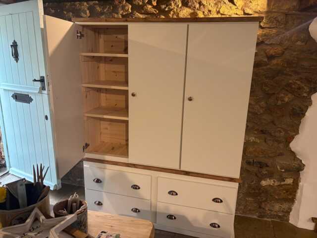 Triple Pantry Larder, Kitchen Cupboard Storage - Custom Colour Choice - image 1