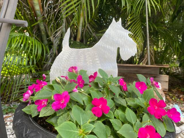 Scottish Terrier, Scottie Dog Yard Stake, Or Christmas Tree Topper, Wall Art, Shelf Decoration, Holiday, Lover Gift, Metal, Scotty - image 1