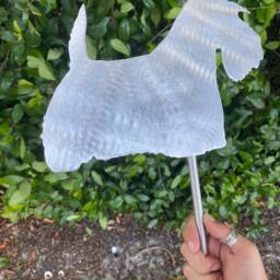 Scottish Terrier, Scottie Dog Yard Stake, Or Christmas Tree Topper, Wall Art, Shelf Decoration, Holiday, Lover Gift, Metal, Scotty - thumbnail 2