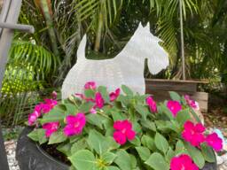 Scottish Terrier, Scottie Dog Yard Stake, Or Christmas Tree Topper, Wall Art, Shelf Decoration, Holiday, Lover Gift, Metal, Scotty - thumbnail 1