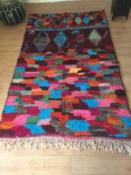 Moroccan Rug Boujaad/Antique Wool Rug Bohemian Berber Atlas Vintage /154 X 266 cm 5.05 8.72 Ft Bouj 504