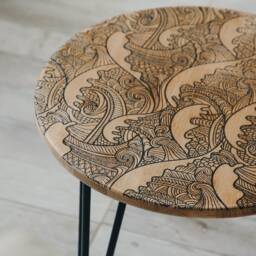 Oak Wood Coffee Table - thumbnail 4