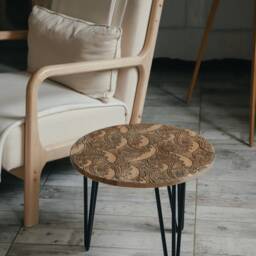 Oak Wood Coffee Table - thumbnail 2