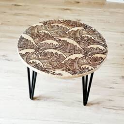 Oak Wood Coffee Table - thumbnail 3