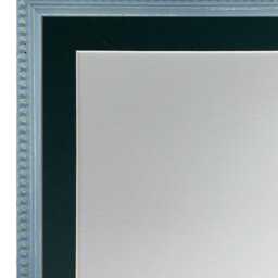 Crown Blue Photo Frame With Dark Green Mount, Wooden Bobbin Distressed - thumbnail 3