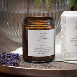 Personalised Wedding Candle - Thoughtful, Unique, Gift For Couple - thumbnail 1