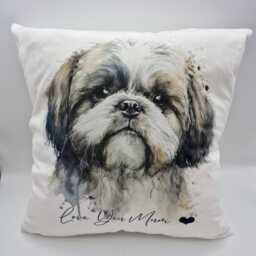 Personalised Shih Tzu Cushion - Throw Pillow Dog Lover Gift Pet Memorial - thumbnail 4