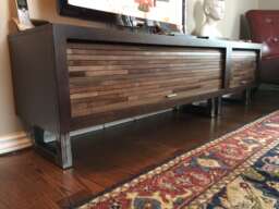 Furniture Legs. Table Metal Lefs For Table Or Tv Unit , Two Metal Legs Table. Industrial Style Firniture. Diy - thumbnail 1