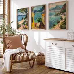 Set Of 3 Rio De Janeiro Posters, Travel Prints, Wall Art, Prints Set, Decor - thumbnail 3