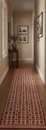 Handwoven Wool Kilim Runner Rug, Scandinavian Geometric Boho Decor - thumbnail 1