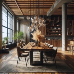 Conference Table/Solid Wood Office Real Dining Walnut - thumbnail 2