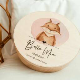 Shower Babie's Gift, Personalizedbox Memory Box, Kids Name Gifted - thumbnail 2