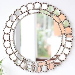 "Peruvian Mirrors ""Harmonious Silver 45 cm" - thumbnail 1
