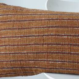 Brown Dot Block Print Mudcloth Hmong Pillow Case - thumbnail 2