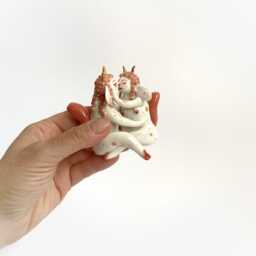 Decorative Female Figurine, Spiritual Witchy Decor, Lesbian Wedding Gift, Deities & Demigods, Folklore Devil Girl - thumbnail 4