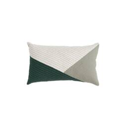 Green Patchwork Handstitched Pillowcase Decorative Throw Pillow Cover Bedroom Living Room Decorative 100% Egyptian Cotton Embroidered - thumbnail 2