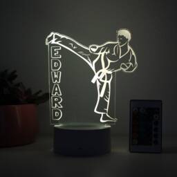 Karate, Night Light, Personalized Lights Kids, Lights, Bedroom Kids Decor, For Boys Nl-11 - thumbnail 3