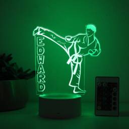 Karate, Night Light, Personalized Lights Kids, Lights, Bedroom Kids Decor, For Boys Nl-11 - thumbnail 2