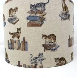 Cat Lamp Shade Library Cats Lampshade Light For Standard Lamps Or Ceiling Lights - thumbnail 4