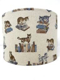 Cat Lamp Shade Library Cats Lampshade Light For Standard Lamps Or Ceiling Lights