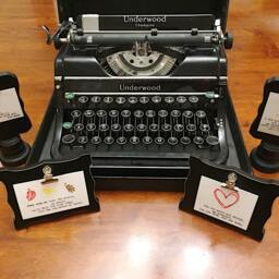 My Sweet. Poetry On Antique Typewriter. Pre-Framed. Gift Ideas For Birthday, Wedding, Anniversary, Christmas, Newborn Baby - thumbnail 2
