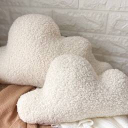 Cloud Throw Pillow - Teddy Boucle Sleep Companion Nursery Decor Decorative Pillows Modern Pillows Home - thumbnail 4