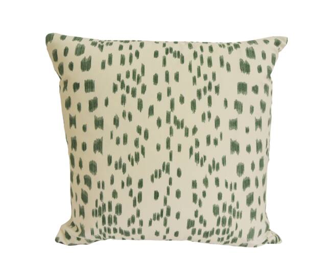 Brunschwig & Fils - Les Touches Green Luxurious Modern Animal Print Designer Cushion Cover Luxury Throw Pillow Handmade Home Decor - image 1