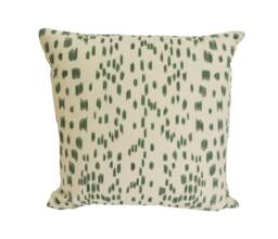 Brunschwig & Fils - Les Touches Green Luxurious Modern Animal Print Designer Cushion Cover Luxury Throw Pillow Handmade Home Decor - thumbnail 1