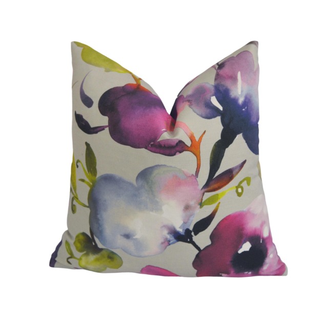 Voyage - Burilda Lotus Stunning Floral Cushion Cover Throw Pillow Designer Home D??cor - image 1