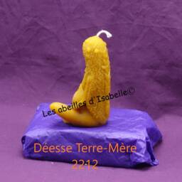 Candle in Pure Beeswax - Goddess Mother Earth - thumbnail 4