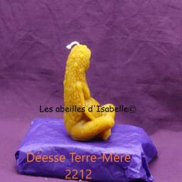 Candle in Pure Beeswax - Goddess Mother Earth - thumbnail 2