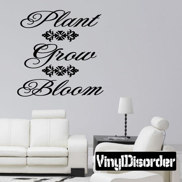 Plant Grow Bloom - Vinyl Wall Decal Quotes Sticker Hd090Et - image 1