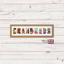 Grandkids Photo Frame Word Name Special Gift Mother's Day 16-Dd By Photos in A Word - thumbnail 1