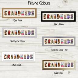 Grandkids Photo Frame Word Name Special Gift Mother's Day 16-Dd By Photos in A Word - thumbnail 3