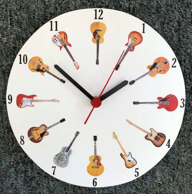 Guitar Lover's Clock - Electric Clocks Gift Guitarist G27-C - image 1