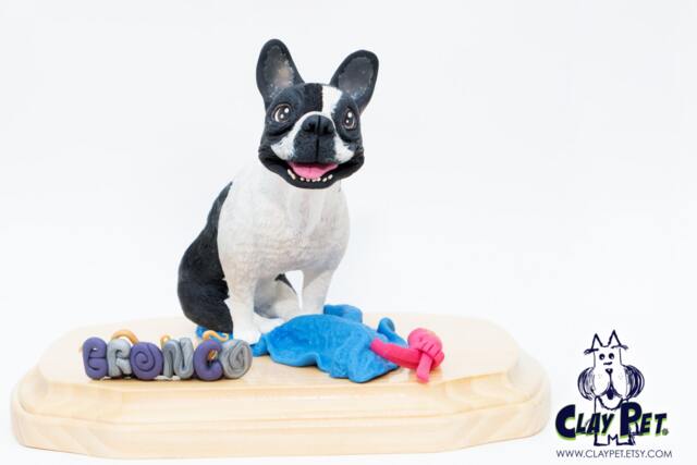 Custom Pet Ornament Hand-Sculpted Clay Dog Or Cat Keepsake - image 1