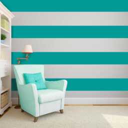 Wall Stripes Decal, Custom Vinyl Art Stickers, Interior Design - thumbnail 2