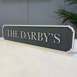 Personalised Family Wall Name Street Sign Decor Railway Gift - thumbnail 1