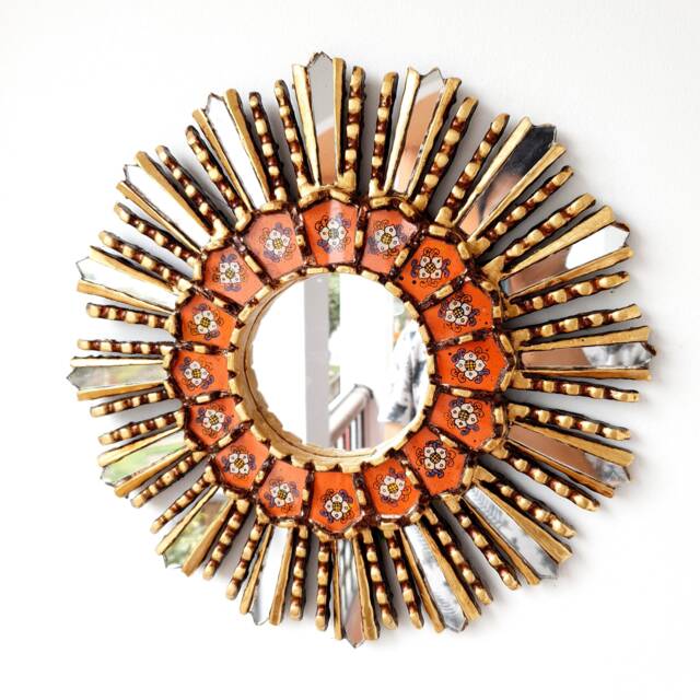 "Peruvian Mirrors ""Lime Orange 35cm" - image 1