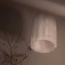 Alabaster Wall Lamp With Brass Or Nickel, Decorative Sconce, Ambient Light Fixture - thumbnail 2