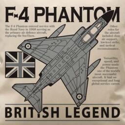 F-4 Phantom Aircraft Cushion - Royal Navy, Us Navy Design - thumbnail 2