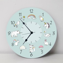 Kids Wall Clock, Nursery Childrens Silent Decor - thumbnail 3