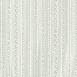 Sky Green Floral Stripe Crib Sheet Vintage Cotton Baby Bedding - thumbnail 3