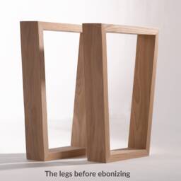 Mid-Century Slatted Bench George Nelson Style. Matte Black - thumbnail 4