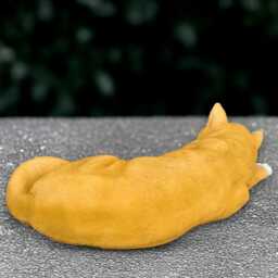 Sleeping Cat Sculpture Concrete Kitty Statue Outdoor Kitten Decoration Handmade Ornament Front Door Figurine Pet Loss Gift Yard Art - thumbnail 4