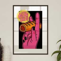 Take The Edge Off Sausage Roll Poster - Funny Food Quote Wall Art Bold Print For Lover Home Decor Foodie A5 To A1 - thumbnail 2